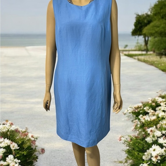 Laura Scott Blue Midi Dress - Picture 4 of 12